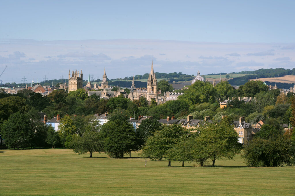 Oxford City Council site photography. South Park and its view of Oxford's spires.